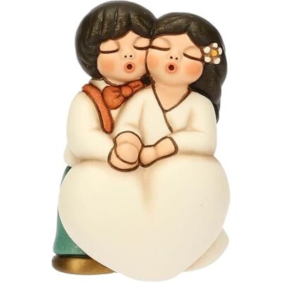 THUN Novios con corazón, pequeños cerámica Colección Bombonera 4.4 x 3.9 x 6.6 cm THUN Novios con corazón, pequeños cerámica Colección Bombonera 4.4 x 3.9 x 6.6 cm