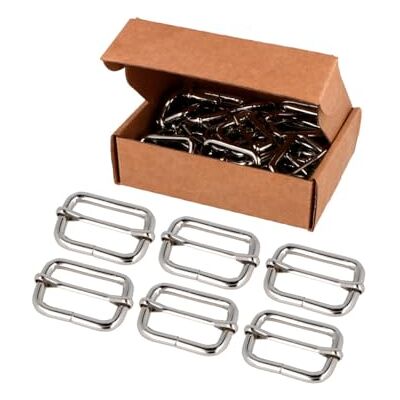 VELOX Hebilla Corredera Rectangular Hierro Níquel 33 mm. 45u. VELOX Hebilla Corredera Rectangular Hierro Níquel 33 mm. 45u.