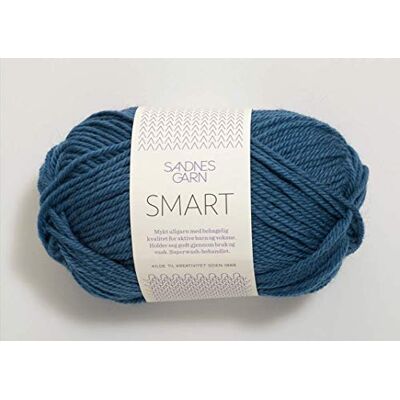 Sandnes Garn Smart Col.6355 Blue aprox. 100 m 50 g Sandnes Garn Smart Col.6355 Blue aprox. 100 m 50 g