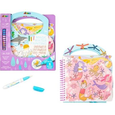 Avenir Juego para colorear subacuático, 3 en 1, juego creativo con juegos, pegatinas e imágenes para colorear, DIY, para niños a partir de 3 años Avenir Juego para colorear subacuático, 3 en 1, juego creativo con juegos, pegatinas e imágenes para colorear, DIY, para niños a partir de 3 años