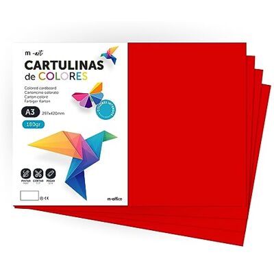 M-Office - Cartulina Colores - A4 - 180 g - Papel M-Office - Cartulina Colores - A4 - 180 g - Papel