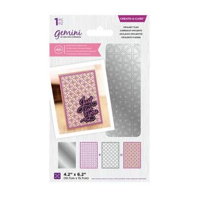 Gemini Troquel de Metal de Doble Cara – Opulent Tiles, Plateado, talla única Gemini Troquel de Metal de Doble Cara – Opulent Tiles, Plateado, talla única