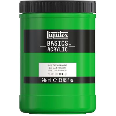 Liquitex Basic Acrylic Tubo de Pintura Acrílica, 946 ML, Verde (Verde Claro Permante Nuevo) Liquitex Basic Acrylic Tubo de Pintura Acrílica, 946 ML, Verde (Verde Claro Permante Nuevo)