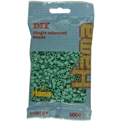 Hama Bolsa de perlas Aprox. 1000 cuentas midi fusibles para manualidades y mosaicos Perlas de fusión para niños creativos 5+ Juego de arte y decoración Aqua Hama Bolsa de perlas Aprox. 1000 cuentas midi fusibles para manualidades y mosaicos Perlas de fusión para niños creativos 5+ Juego de arte y decoración Aqua