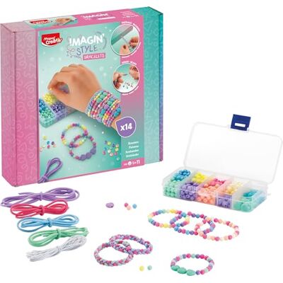 Maped Creativ Imagin'Style Pulseras Kit DIY de Bisutería para Niños +5 Años, Crea Pulseras Trenzadas y con Cuentas de Colores, Actividad Creativa de Coordinación y Diseño de Joyas Maped Creativ Imagin'Style Pulseras Kit DIY de Bisutería para Niños +5 Años, Crea Pulseras Trenzadas y con Cuentas de Colores, Actividad Creativa de Coordinación y Diseño de Joyas