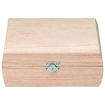 Glorex - Caja de Madera Cuadrada con Bisagras - 18,5x18x6,7cm Glorex - Caja de Madera Cuadrada con Bisagras - 18,5x18x6,7cm
