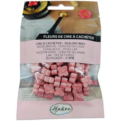 Aladine 72629 – 60 perlas de cera – rosa polvo nacarado – para crear sello de cera – flores de cera – hacer parte de la boda, nacimiento, letras, correos, menús y regalos – 72629 Aladine 72629 – 60 perlas de cera – rosa polvo nacarado – para crear sello de cera – flores de cera – hacer parte de la boda, nacimiento, letras, correos, menús y regalos – 72629