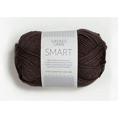 Sandnes Garn Smart Col.4071 Dark Brown aprox. 100 m 50 g Sandnes Garn Smart Col.4071 Dark Brown aprox. 100 m 50 g
