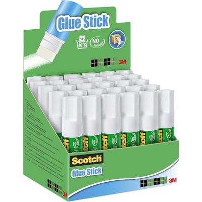 Scotch Pegamento de Barra, 1 Caja con 30 Barras de Pegamento de 8 g, Para Uso Adhesivo para el Colegio, el Hogar y la Oficina, Sin Disolvente, Lavable Scotch Pegamento de Barra, 1 Caja con 30 Barras de Pegamento de 8 g, Para Uso Adhesivo para el Colegio, el Hogar y la Oficina, Sin Disolvente, Lavable