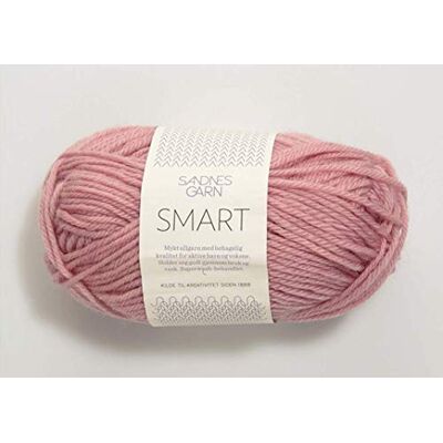 Sandnes Garn Smart col.4332 Dusty Pink Ovillo de lana (100 m, 50 g), color rosa Sandnes Garn Smart col.4332 Dusty Pink Ovillo de lana (100 m, 50 g), color rosa