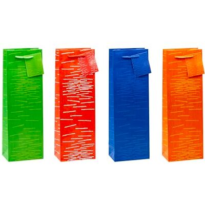 TSI Laura Bolsas de regalo para botellas (paquete de 12 unidades con decoración festiva, en 4 modelos) TSI Laura Bolsas de regalo para botellas (paquete de 12 unidades con decoración festiva, en 4 modelos)