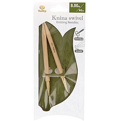 Tulip Agujas circulares Knina Swivel 60cm 8mm 1 pieza Tulip Agujas circulares Knina Swivel 60cm 8mm 1 pieza
