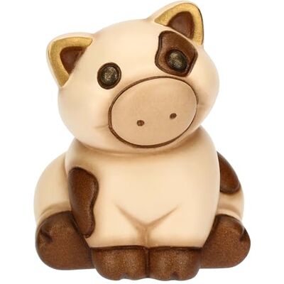 THUN Mini Cerdito Lino cerámica Colección Jardín de Primavera 4.7 x 4.7 x 5.8 cm THUN Mini Cerdito Lino cerámica Colección Jardín de Primavera 4.7 x 4.7 x 5.8 cm
