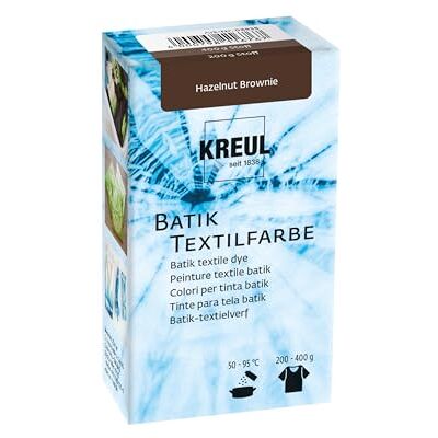 KREUL 98535 Colorante Textil Batik Avellana Brownie, 70 g, Color en Polvo para Batik y teñido de Textiles KREUL 98535 Colorante Textil Batik Avellana Brownie, 70 g, Color en Polvo para Batik y teñido de Textiles