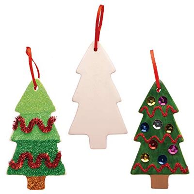 Baker Ross Decoración para árbol de Navidad (5 unidades), color marrón Baker Ross Decoración para árbol de Navidad (5 unidades), color marrón