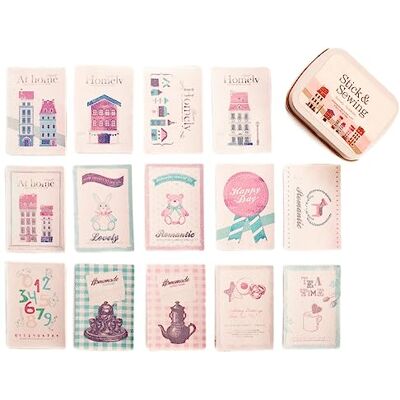 Dailylike Pegatinas piel sintética homely diseños surtidos 6x4,7cm. 14u. Dailylike Pegatinas piel sintética homely diseños surtidos 6x4,7cm. 14u.