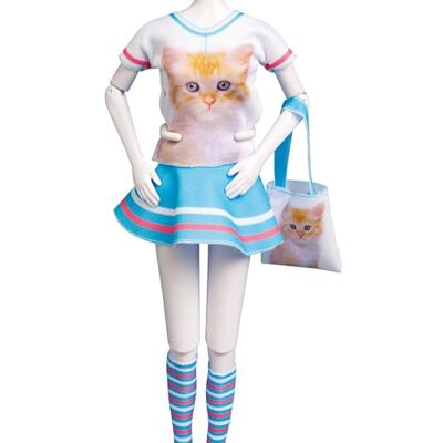 Vervaco DYD Dress Your Doll Kit Costura Vestidos Muñecas Gato PEQUEÑO Kit De Diseño De Moda para Niñas Telas Bonitas para Manualidadesca. 30 x 39 cm Costura para Principiantes Fashion Design Set Vervaco DYD Dress Your Doll Kit Costura Vestidos Muñecas Gato PEQUEÑO Kit De Diseño De Moda para Niñas Telas Bonitas para Manualidadesca. 30 x 39 cm Costura para Principiantes Fashion Design Set