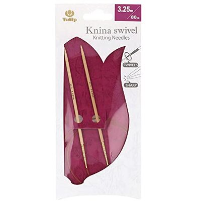 Tulip Knina Agujas Circulares Swivel 80 cm 3.25 mm 1 Unidad Tulip Knina Agujas Circulares Swivel 80 cm 3.25 mm 1 Unidad