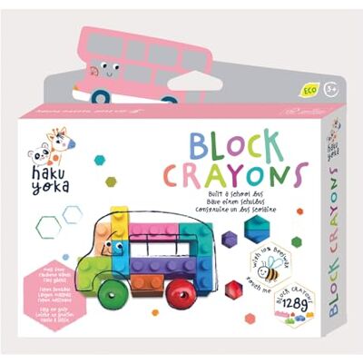 Haku Yoka Avenir Crayones de bloque de autobús escolar Haku Yoka Avenir Crayones de bloque de autobús escolar