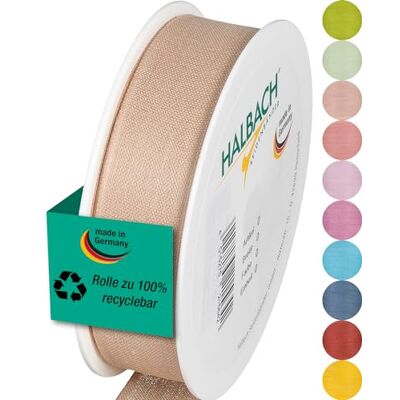 Halbach Seidenbänder Cinta de regalo Ancho 25 mm Longitud 25 m Cinta de lazo fabricada en Alemania Cintas de regalo en variedad de colores y anchos, perfecta para envolver y decorar, color: Halbach Seidenbänder Cinta de regalo Ancho 25 mm Longitud 25 m Cinta de lazo fabricada en Alemania Cintas de regalo en variedad de colores y anchos, perfecta para envolver y decorar, color: