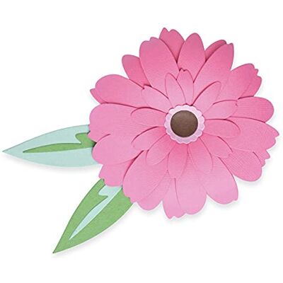 Sizzix Juego de troqueles Thinlits (8 unidades), diseño de flor de Gerbera de Olivia Rose Sizzix Juego de troqueles Thinlits (8 unidades), diseño de flor de Gerbera de Olivia Rose