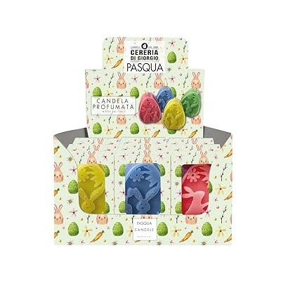 Cereria Di Giorgio 12 velas perfumadas con forma de huevo con conejo de Pascua 4 colores surtidos Longitud 5,5 cm altura 7,5 cm Colección Spring Estuche decorado Idea regalo Pascua Cereria Di Giorgio 12 velas perfumadas con forma de huevo con conejo de Pascua 4 colores surtidos Longitud 5,5 cm altura 7,5 cm Colección Spring Estuche decorado Idea regalo Pascua