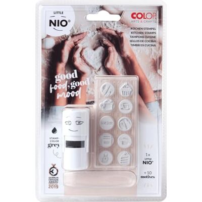COLOP Juego de sellos creativos pequeños NIO cocina – 10 piezas, Co 154844 COLOP Juego de sellos creativos pequeños NIO cocina – 10 piezas, Co 154844