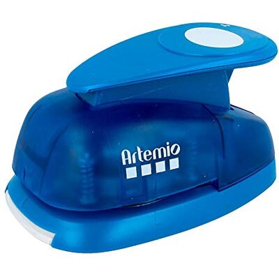 Artemio - Oval 5 cm-punzonatrice A Leva - Azul - perforadora de papel Artemio - Oval 5 cm-punzonatrice A Leva - Azul - perforadora de papel