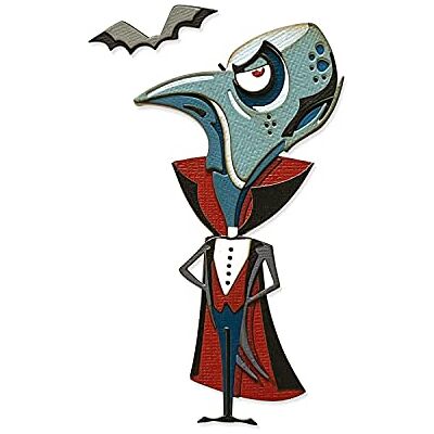 Sizzix Juego de troqueles Thinlits The Count, Colorize, de Tim Holtz, paquete de 11 Sizzix Juego de troqueles Thinlits The Count, Colorize, de Tim Holtz, paquete de 11