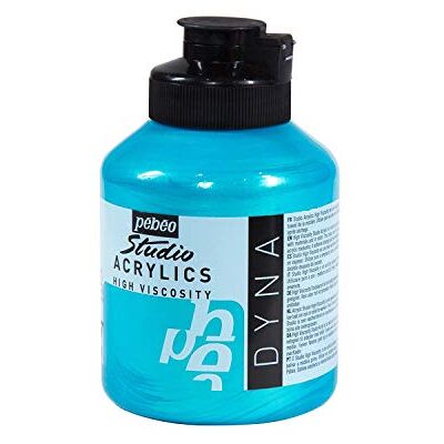 PEBEO Pébéo Acrílico Fine Studio Pintura Acrílica, 500 ml, Azul (Bleu Vert Iridescent) PEBEO Pébéo Acrílico Fine Studio Pintura Acrílica, 500 ml, Azul (Bleu Vert Iridescent)