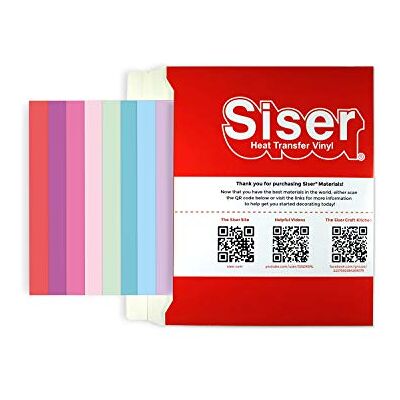 SISER Materiales para Pasatiempos creativ, Vinilo, Colores Pastel, Unica, 12 SISER Materiales para Pasatiempos creativ, Vinilo, Colores Pastel, Unica, 12