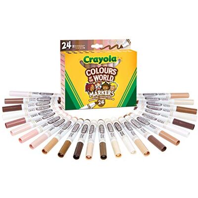 Marcadores lavables de Colores del Mundo de Crayola - Colores variados Marcadores lavables de Colores del Mundo de Crayola - Colores variados