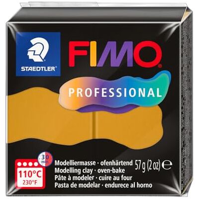 STAEDTLER Fimo Prof Pasta para modelar (57 g, ocre, estándar) STAEDTLER Fimo Prof Pasta para modelar (57 g, ocre, estándar)