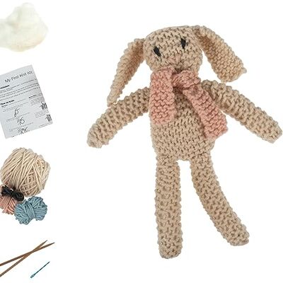 Trimits Kit My First, tejer, conejito de peluche Trimits Kit My First, tejer, conejito de peluche