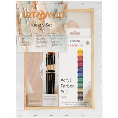 GLOREX Kit de pintura acrílica con lienzo (30 x 40 cm) GLOREX Kit de pintura acrílica con lienzo (30 x 40 cm)
