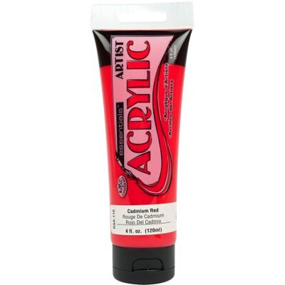 Royal & Langnickel Royal and Langnickel Tubos de pintura acrílica, 120 ml, 3 unidades, color rojo Royal & Langnickel Royal and Langnickel Tubos de pintura acrílica, 120 ml, 3 unidades, color rojo