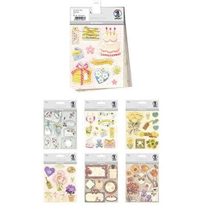 Ursus Set de Pegatinas 3D Cumpleaños, Set de 7 Hojas de Pegatinas, Autoadhesivas, fáciles de Quitar, aptas para Hacer Tarjetas Ursus Set de Pegatinas 3D Cumpleaños, Set de 7 Hojas de Pegatinas, Autoadhesivas, fáciles de Quitar, aptas para Hacer Tarjetas