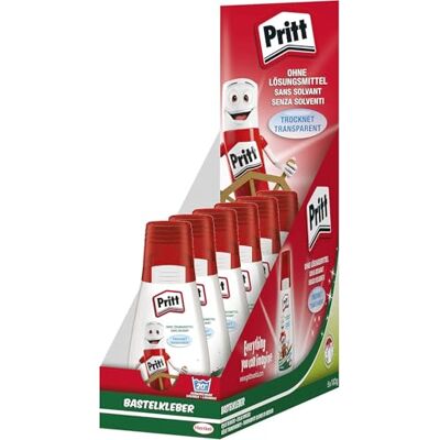 Pritt Pegamento para Manualidades, 6 Botellas de 100 g, Blanco Pritt Pegamento para Manualidades, 6 Botellas de 100 g, Blanco