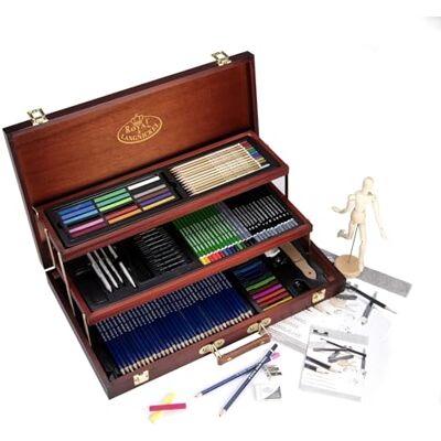 Royal & Langnickel RSET-ART8100 Maletín con material para dibujo (134 piezas), multicolor Royal & Langnickel RSET-ART8100 Maletín con material para dibujo (134 piezas), multicolor