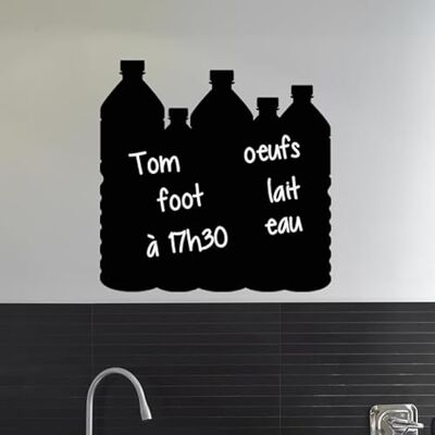 Ambiance Sticker Ambiance Adhesivo decorativo para pared, diseño de botellas, 70 x 70 cm, color negro Ambiance Sticker Ambiance Adhesivo decorativo para pared, diseño de botellas, 70 x 70 cm, color negro