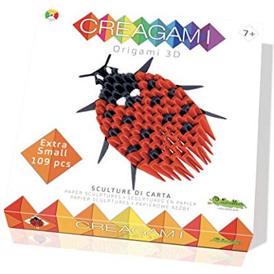 CreativaMente Creagami 3178751 Origami 3D Escultura de Papel Mariquita, Kit de Manualidades para Adultos y Niños a Partir de 7 Años, Piezas Multicolor, 113 Pieces CreativaMente Creagami 3178751 Origami 3D Escultura de Papel Mariquita, Kit de Manualidades para Adultos y Niños a Partir de 7 Años, Piezas Multicolor, 113 Pieces