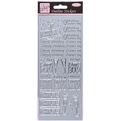 Anita's Pegatinas para Scrapbooking, Talla única, Color Dorado Anita's Pegatinas para Scrapbooking, Talla única, Color Dorado