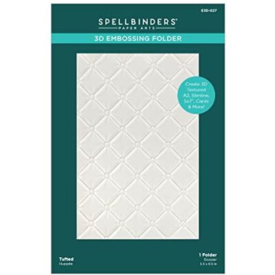 Spellbinders Carpeta de grabado en relieve 3D de 5.5 x 8.5 pulgadas, opaca, una Spellbinders Carpeta de grabado en relieve 3D de 5.5 x 8.5 pulgadas, opaca, una