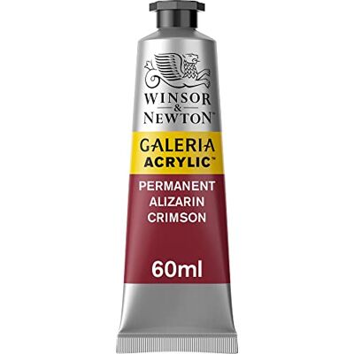 Winsor & Newton Galería Pintura Acrílica, Rojo (Permanent Alizarin Crimson), 60 ml Winsor & Newton Galería Pintura Acrílica, Rojo (Permanent Alizarin Crimson), 60 ml