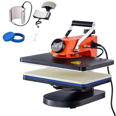 VEVOR Máquina de Prensa de Calor Multifunción 42 x 40 x 39 cm, 5 en 1 para DIY Camisetas, Sombreros, Tazas VEVOR Máquina de Prensa de Calor Multifunción 42 x 40 x 39 cm, 5 en 1 para DIY Camisetas, Sombreros, Tazas