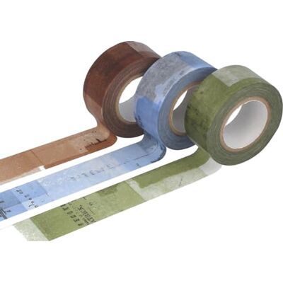 Classiky Set 3 cintas adhesivas masking tape washi collage surtido colores 22m.x15m. Classiky Set 3 cintas adhesivas masking tape washi collage surtido colores 22m.x15m.