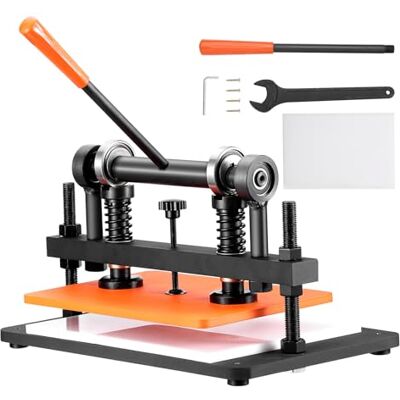 VEVOR Máquina Cortadora de Cuero 360x260 mm Capacidad de Carga de 1,5 T Prensa Troqueladora Manual Carrera Ajustable 12 mm Perforadora Manual para Cuero Papel Espuma Plástico Caucho Varios Materiales VEVOR Máquina Cortadora de Cuero 360x260 mm Capacidad de Carga de 1,5 T Prensa Troqueladora Manual Carrera Ajustable 12 mm Perforadora Manual para Cuero Papel Espuma Plástico Caucho Varios Materiales
