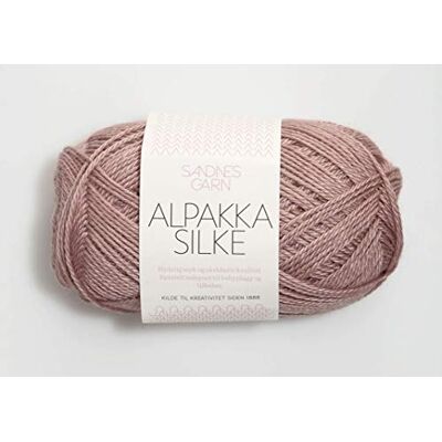 Sandnes Garn Alpakka Silke 4331 Ovillo de lana, color rosa Sandnes Garn Alpakka Silke 4331 Ovillo de lana, color rosa
