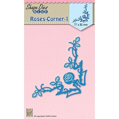 Nellie's Choice Esquinas-Troquel de Forma Flores-7,7 x 8,5 cm-para Hacer Tarjetas, Navidad, Scrapbooking, Manualidades, DIY, Azul, 77x85mm Nellie's Choice Esquinas-Troquel de Forma Flores-7,7 x 8,5 cm-para Hacer Tarjetas, Navidad, Scrapbooking, Manualidades, DIY, Azul, 77x85mm