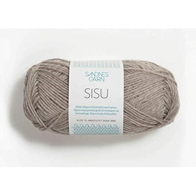 Sandnes Garn Sisu col.2650 Collar de aprox. 175 m, 50 g, color beige Sandnes Garn Sisu col.2650 Collar de aprox. 175 m, 50 g, color beige